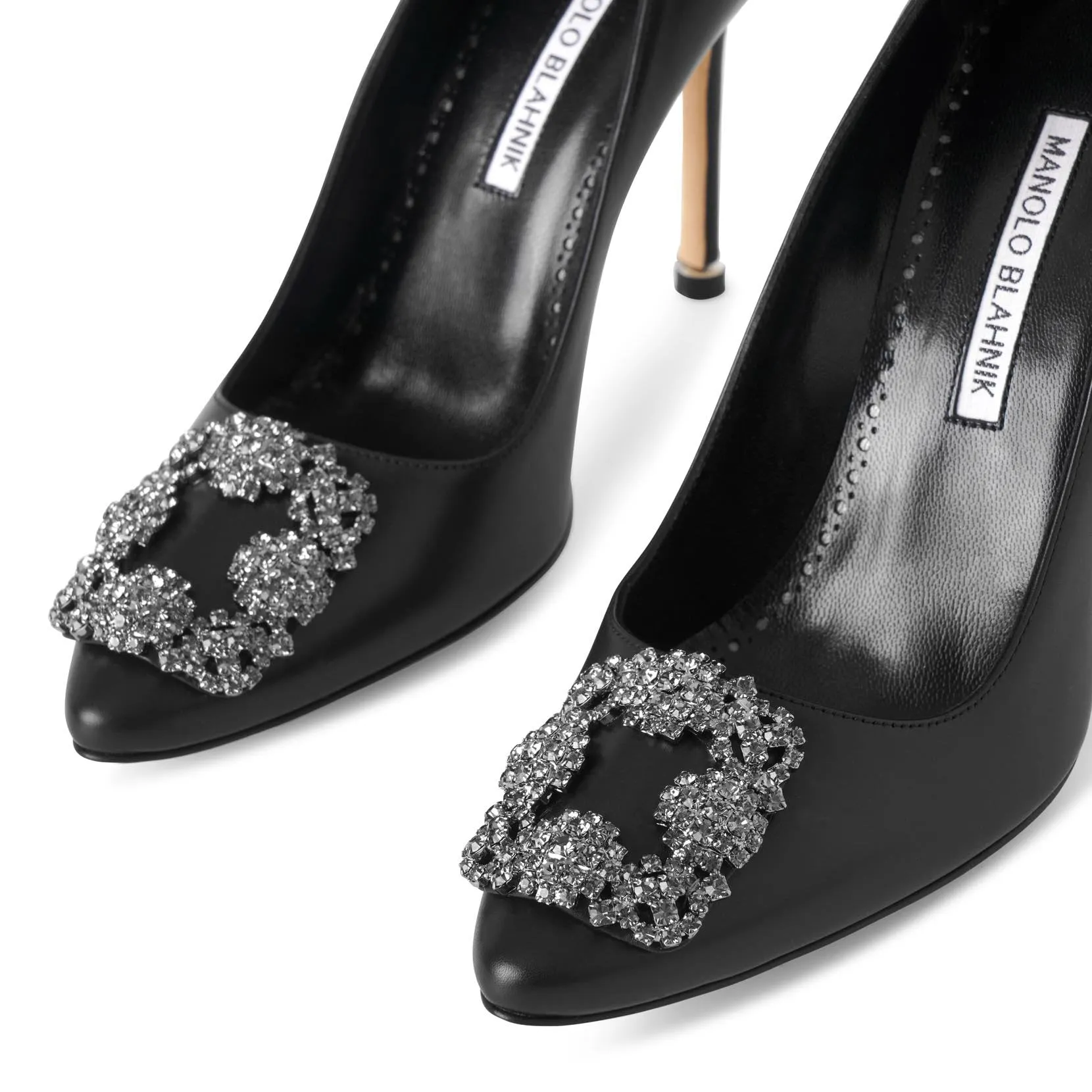 Hangisi 105 black leather pumps