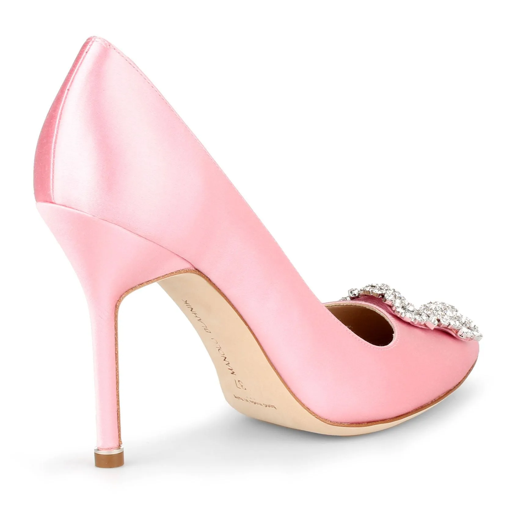 Hangisi 105 light pink satin pump