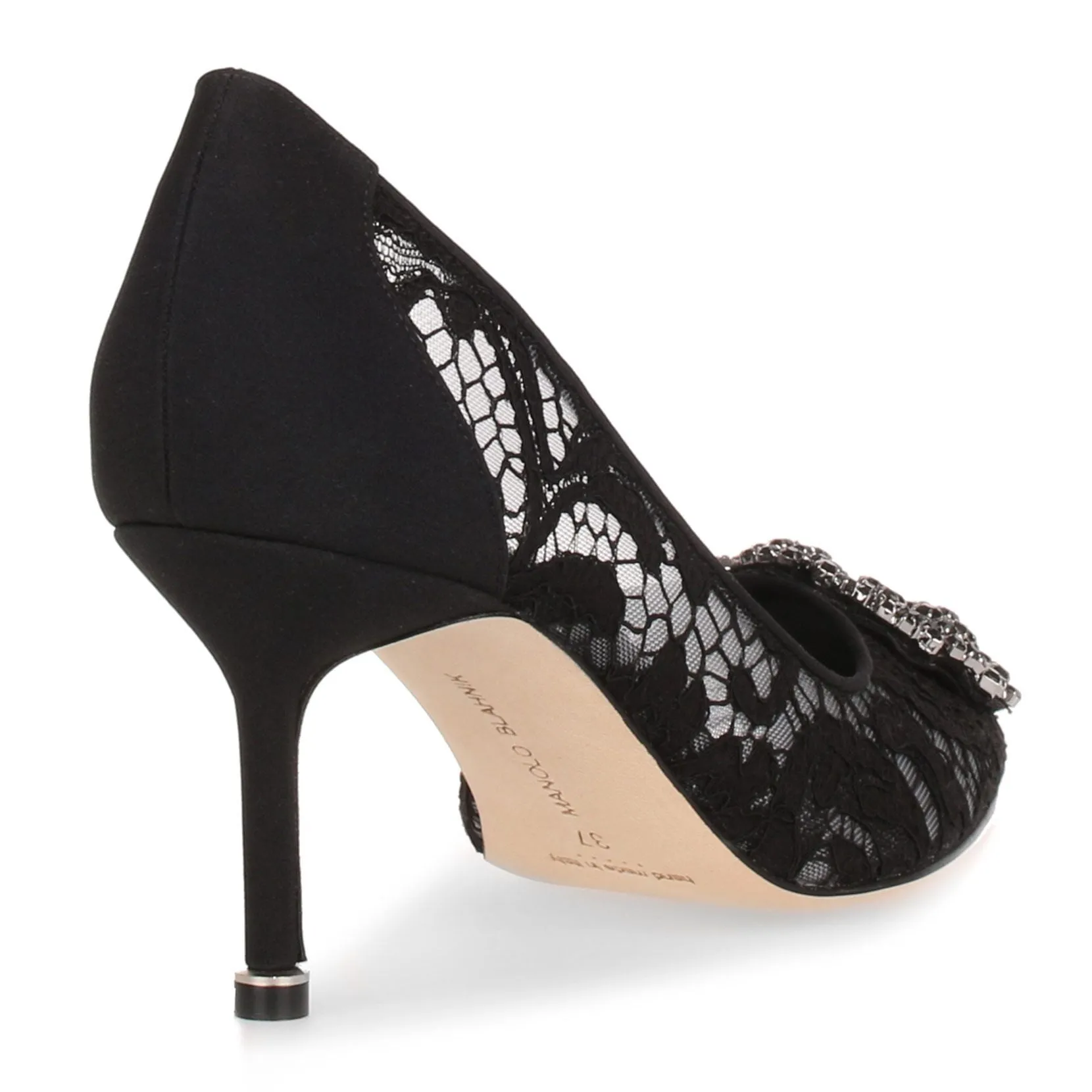 Hangisi 70 black lace pump