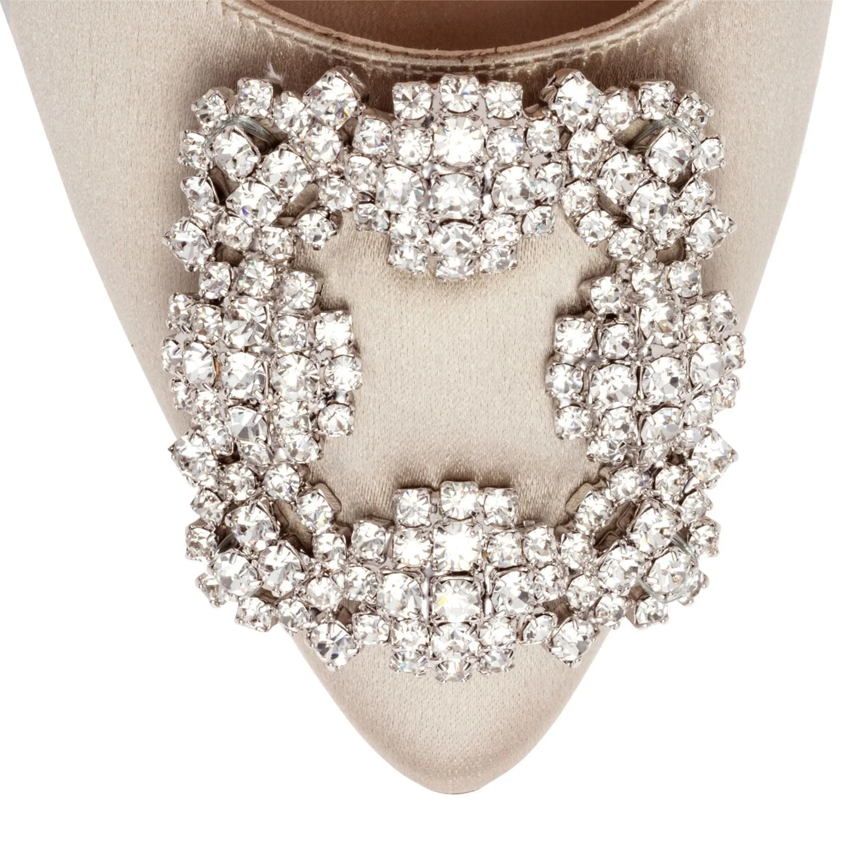 Hangisi 70 pearl silver pumps