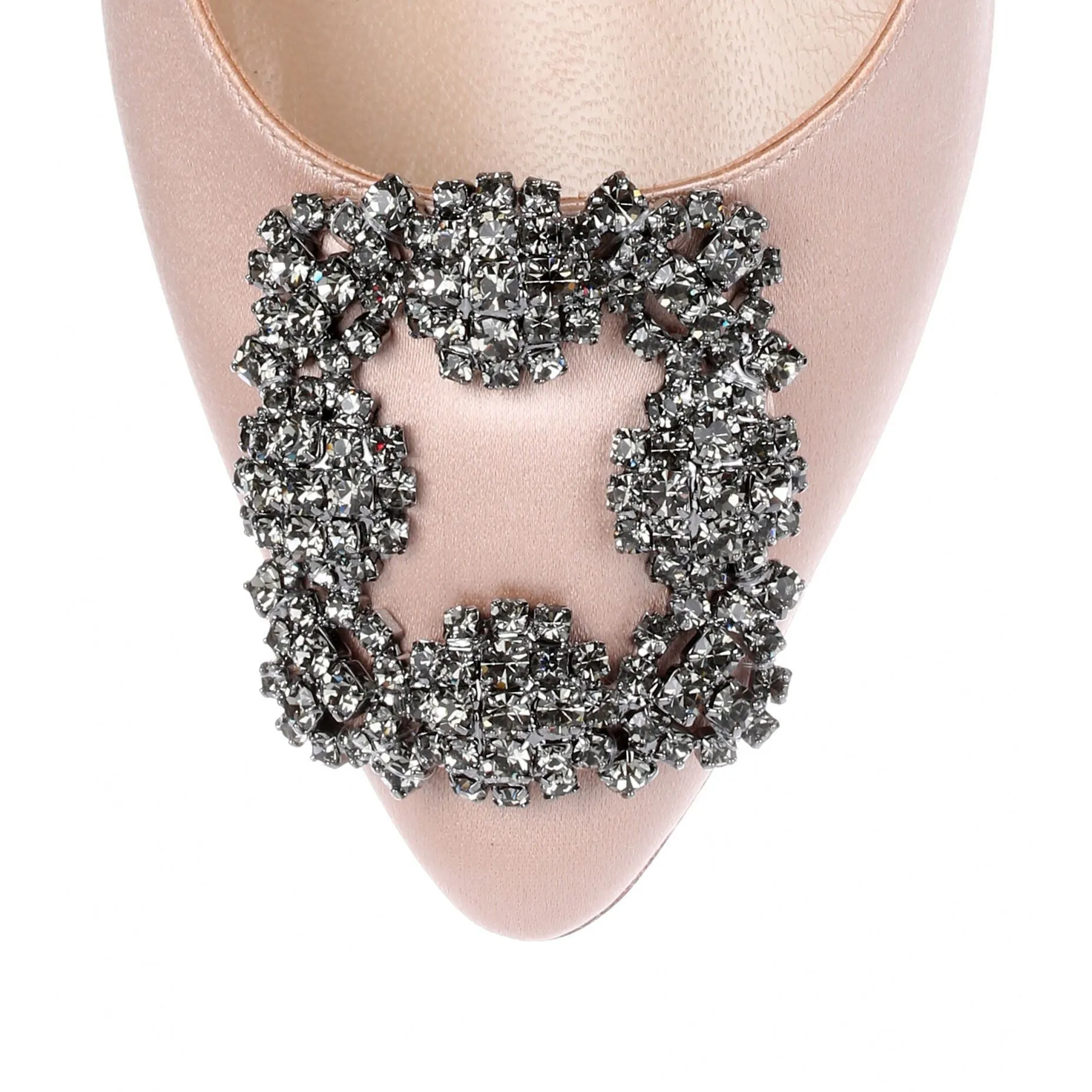 Hangisido nude satin d'orsay pump