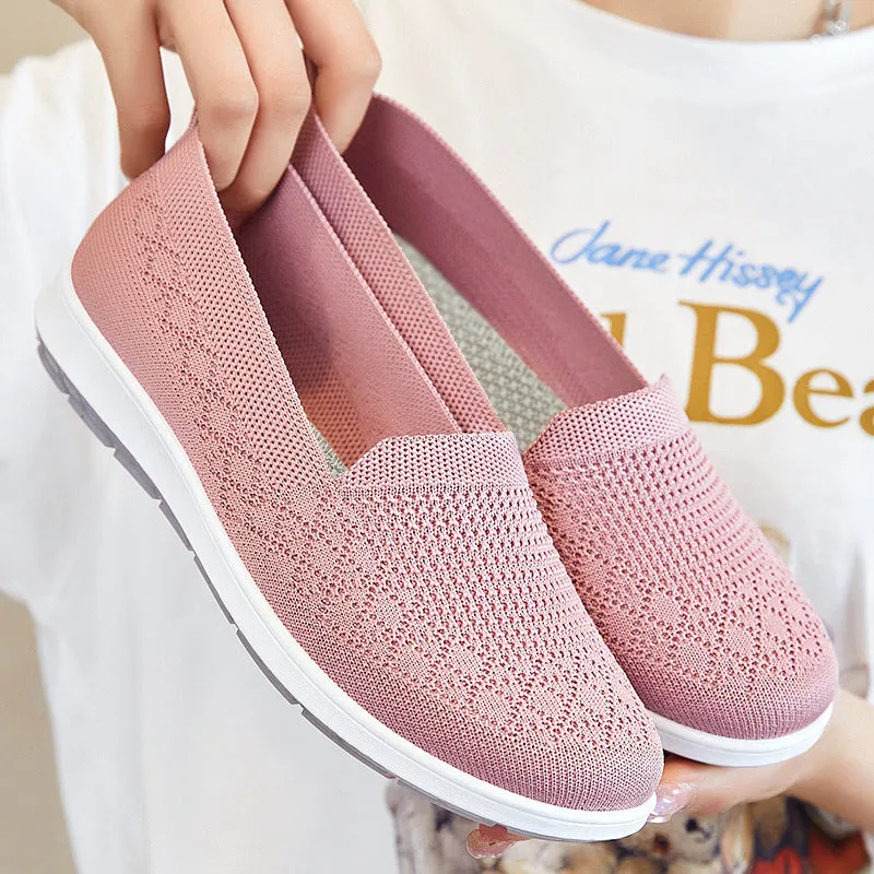 Hatmeo Women's Casual Breathable Flat Shoes aqy