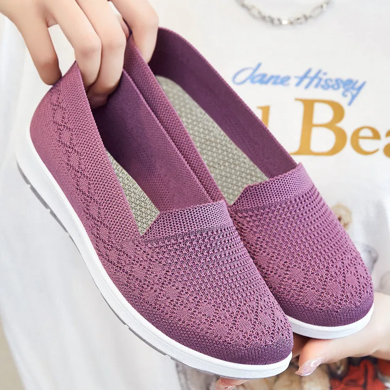Hatmeo Women's Casual Breathable Flat Shoes aqy
