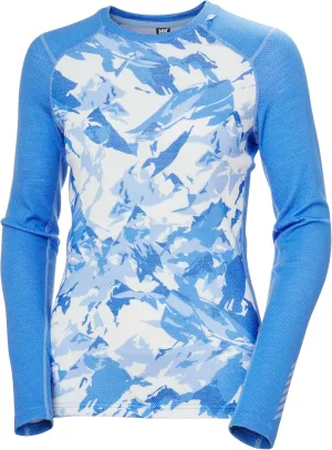 Helly-Hansen Women's LIFA Merino Midweight Graphic Long-Sleeve Crew Base Layer