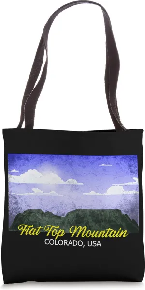 Hiking on the USA Flat Top Mountain in Colorado Tote Bag