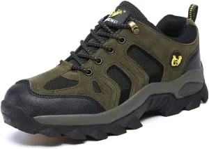 hongrenamz Hiking Boots Mens Waterproof Womens Trekking Outdoor Walking Shoes Work Boots