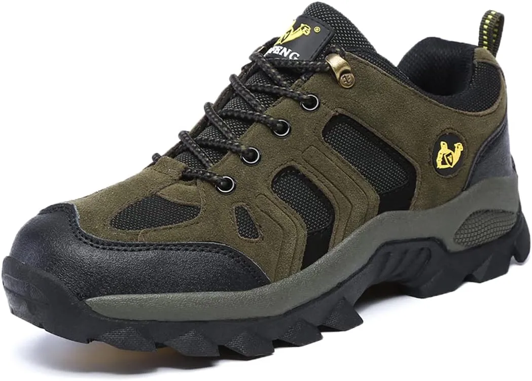 hongrenamz Hiking Boots Mens Waterproof Womens Trekking Outdoor Walking Shoes Work Boots
