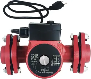 Hot Water Recirculating Pump,115V Circulation Pump,3-Speed Control Recirculation Pump with NPT 1'' Flanges for Solar Water Heater Boiler Circulating Heating