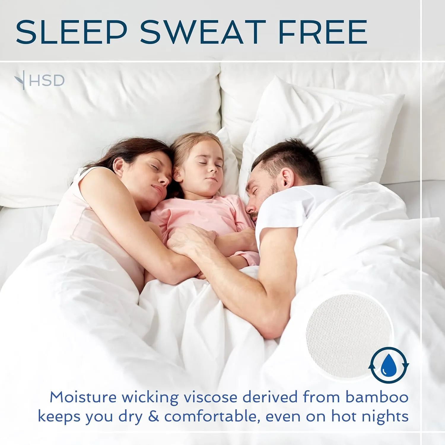 Hotel Sheets Direct 4 Piece Bed Sheet Set Queen Size, 100% Viscose Derived from Bamboo Sheets Set with 2 Pillowcases, Cooling & Breathable Luxury Bedding, Moisture-Wicking & Silky Soft, Light Gray