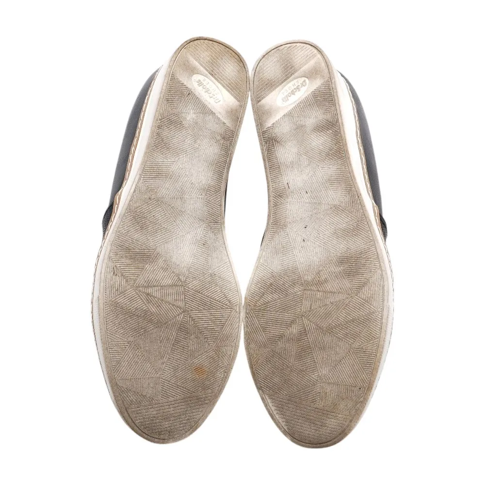 If Only Wedge Slip On Black Loafer Flats