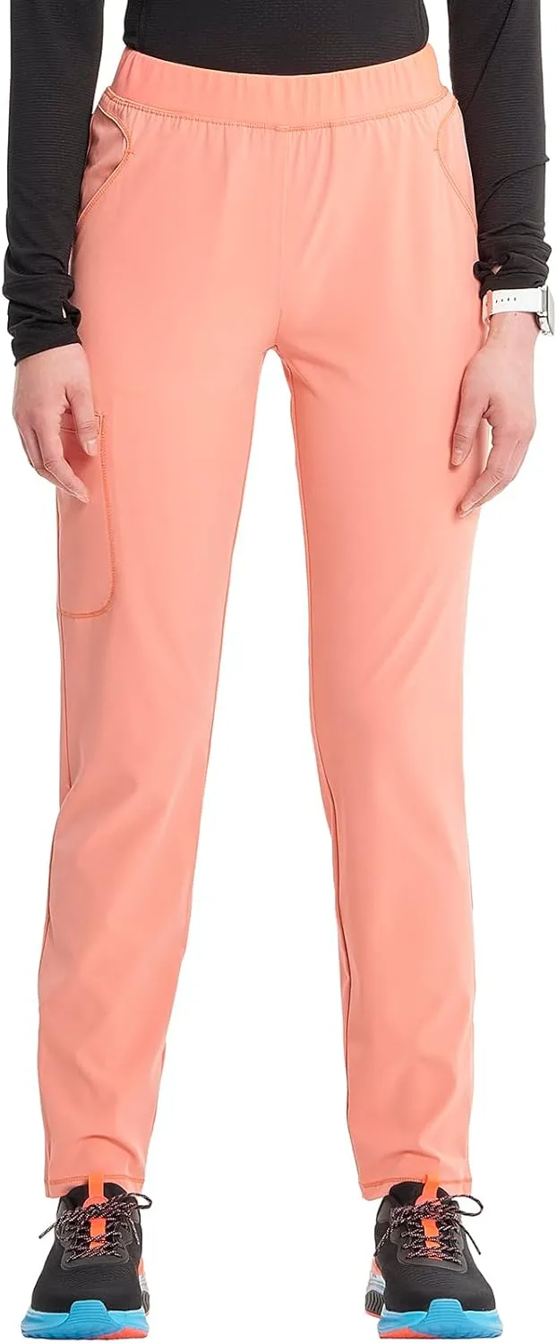 Infinity Cherokee Women's Pull-on Scrub Cargo Pants with Mid-Rise Tapered Leg and 5 Pockets IN120A