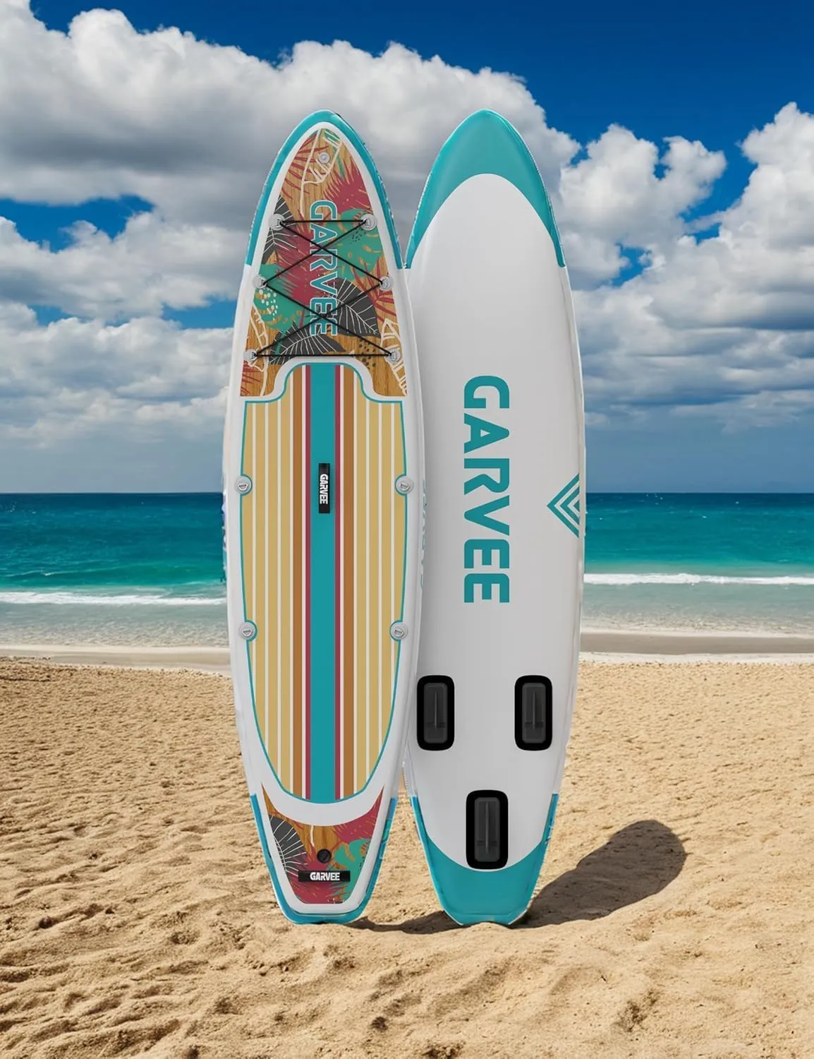 Inflatable Stand Up Paddle Board, 10'6"/11" Paddle Boards with Premium Accessories, Non-Slip EVA Deck, Ultra-Light Carry Bag Pump, SUP for Youth & Adults of All Skill Levels
