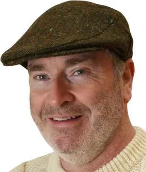 Irish Newsboy Flat Cap for Men Made in Ireland, 100% Irish Wool