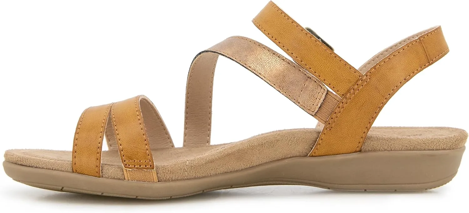 JBU Women's Fashion Flat Sandal