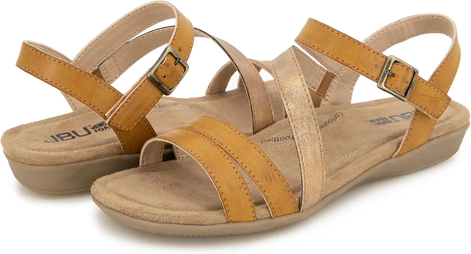 JBU Women's Fashion Flat Sandal
