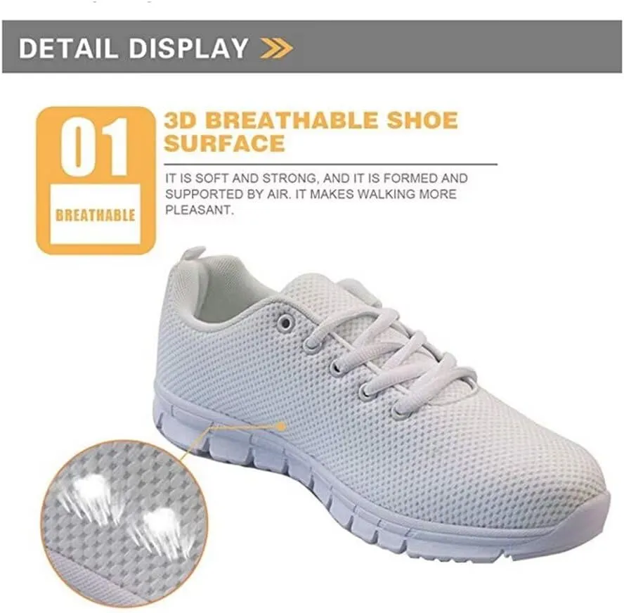 Jeiento Women Trainers Sports Running Shoes Causal Travel Walking Flat Shoe Lace-up Breathable for Lady Teenager Girls
