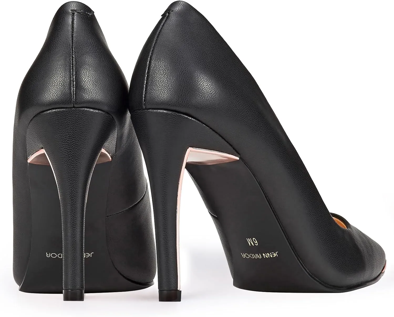 JENN ARDOR Womens Heels 4 Inch High Heels for Women Stiletto Pumps Closed Pointed Toe Office Lady Wedding Party Elegant Dress Heeded Shoes