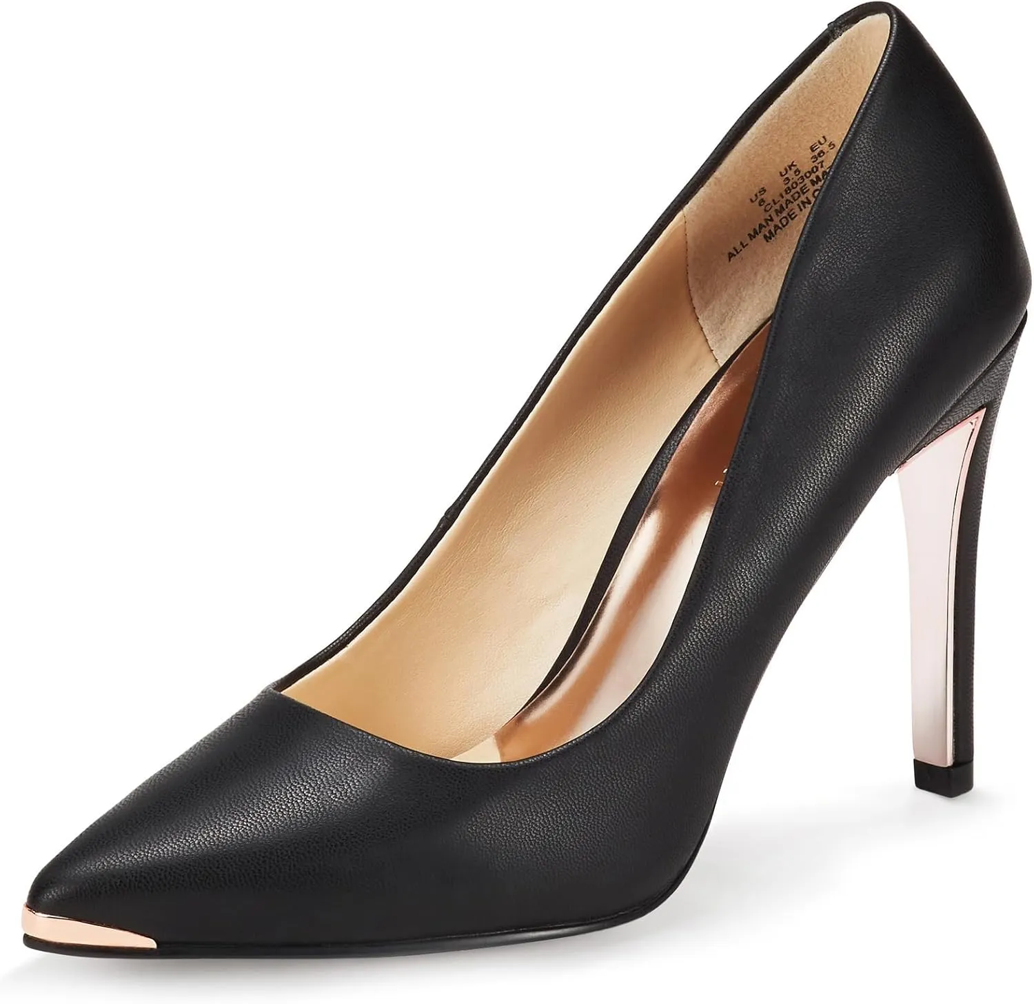 JENN ARDOR Womens Heels 4 Inch High Heels for Women Stiletto Pumps Closed Pointed Toe Office Lady Wedding Party Elegant Dress Heeded Shoes