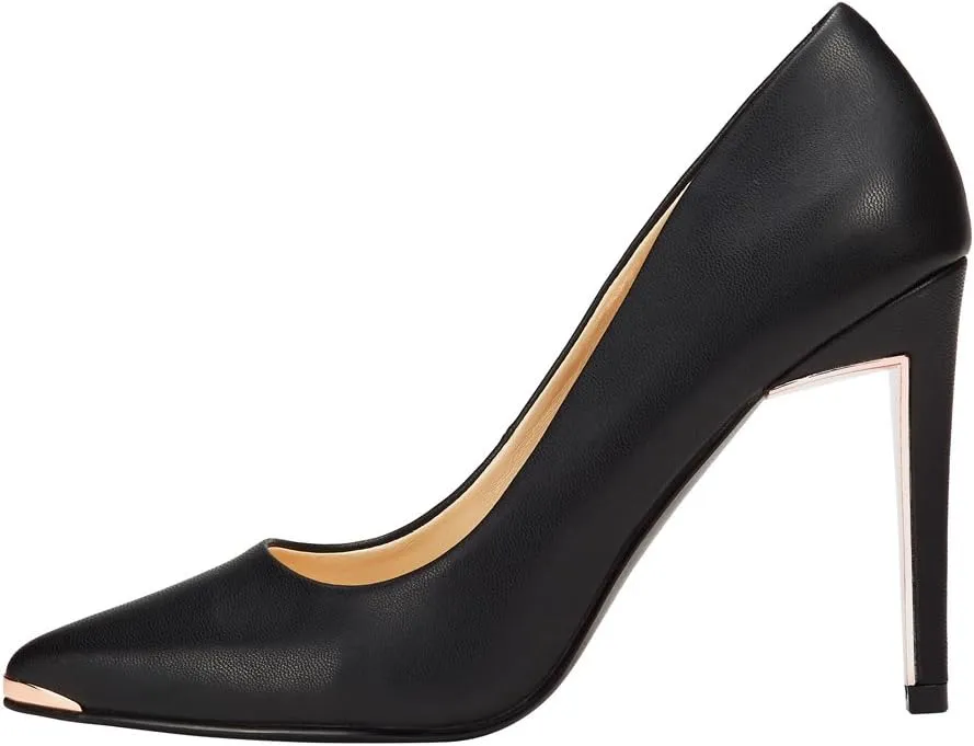 JENN ARDOR Womens Heels 4 Inch High Heels for Women Stiletto Pumps Closed Pointed Toe Office Lady Wedding Party Elegant Dress Heeded Shoes