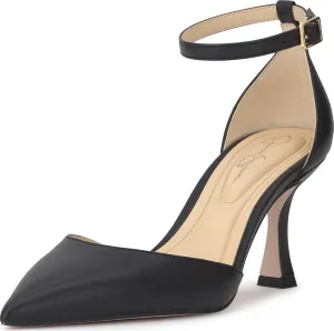 Jessica Simpson Womens Foxena Padded Insole Leather Ankle Strap