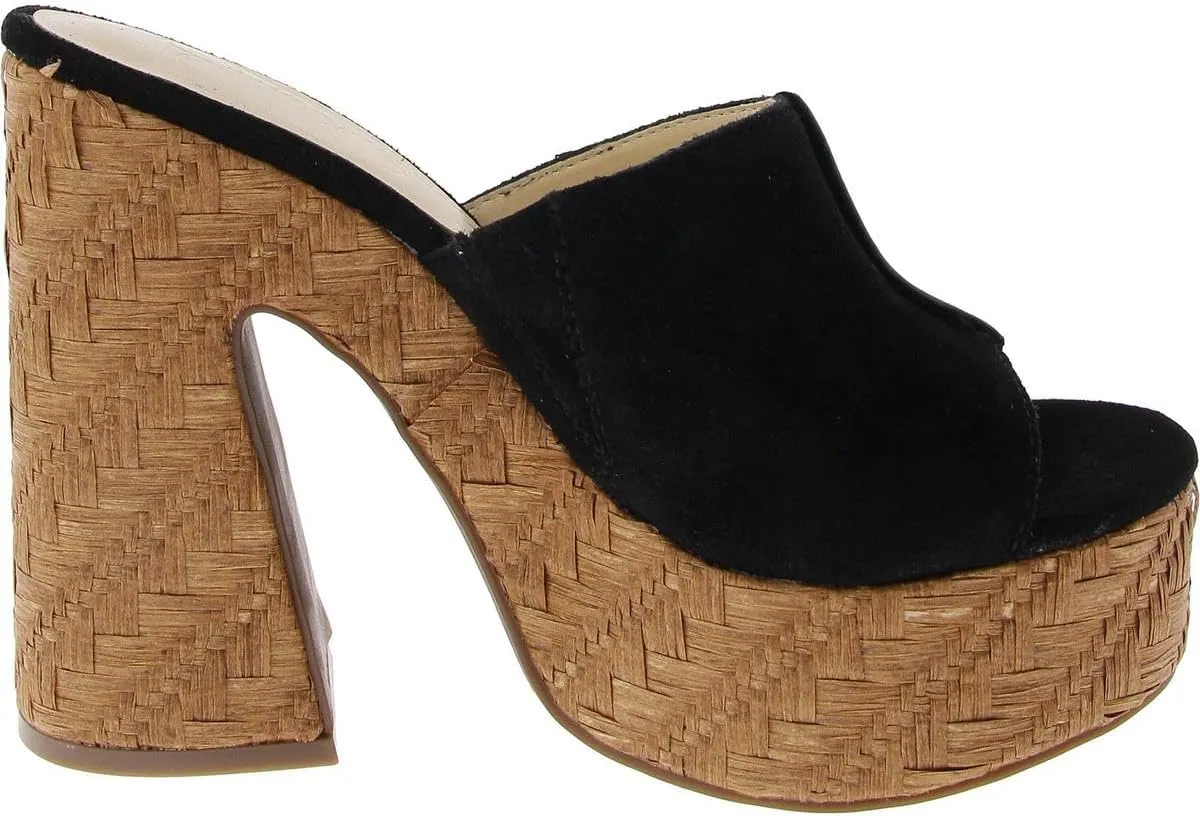 Jessica Simpson Womens Xona2 Peep Toe Slip On Platform Sandals