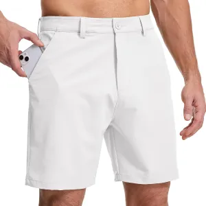 Jessie Kidden Men's Golf Shorts 7" Stretch Quick Dry Hiking Casual Lightweight Work Flat Front Dress Shorts 6 Pockets