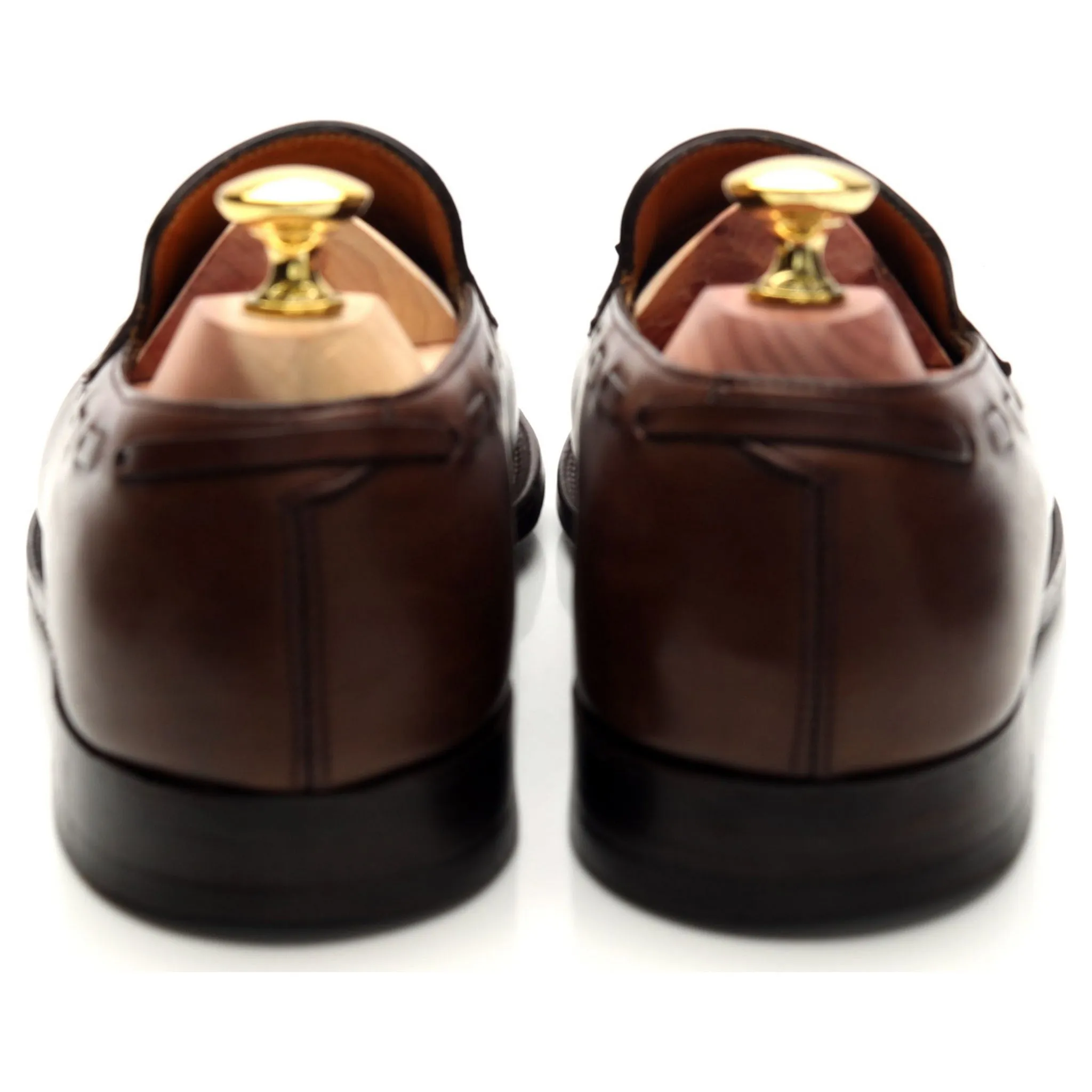 'Jihel' Brown Leather Tassel Loafer UK 7.5 E