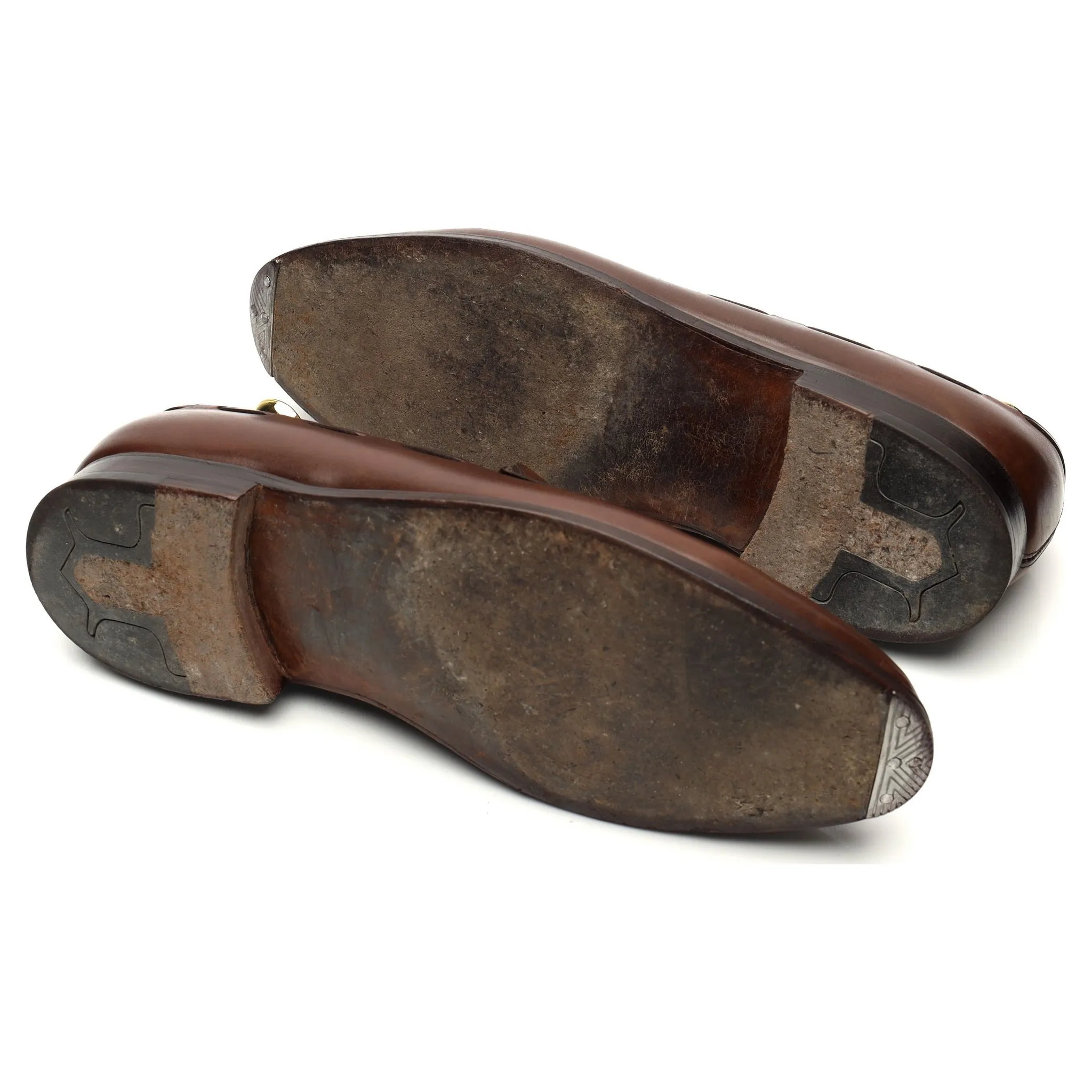 'Jihel' Brown Leather Tassel Loafer UK 7.5 E