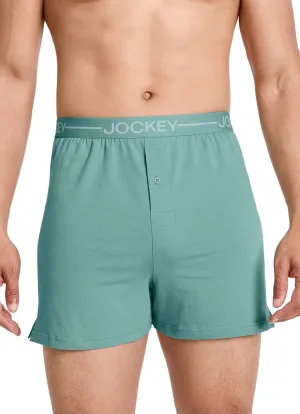 Jockey Men's Underwear Organic Cotton Stretch 4" Boxer