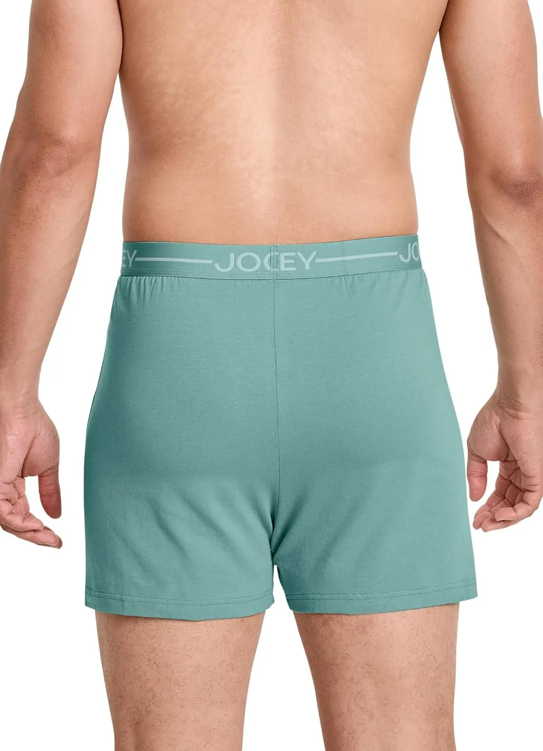 Jockey Men's Underwear Organic Cotton Stretch 4" Boxer