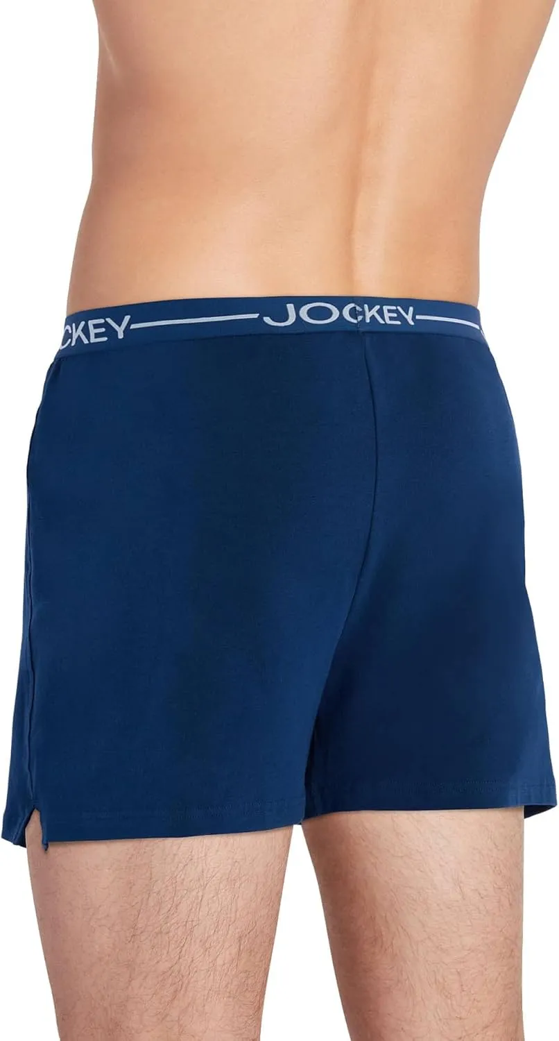Jockey Men's Underwear Organic Cotton Stretch 4" Boxer