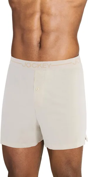 Jockey Men's Underwear Organic Cotton Stretch 4" Boxer