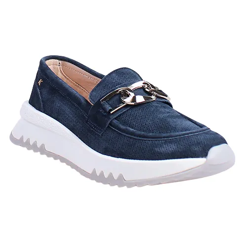 Kate Appleby Ladies Wedge Loafers - Sawston - Navy