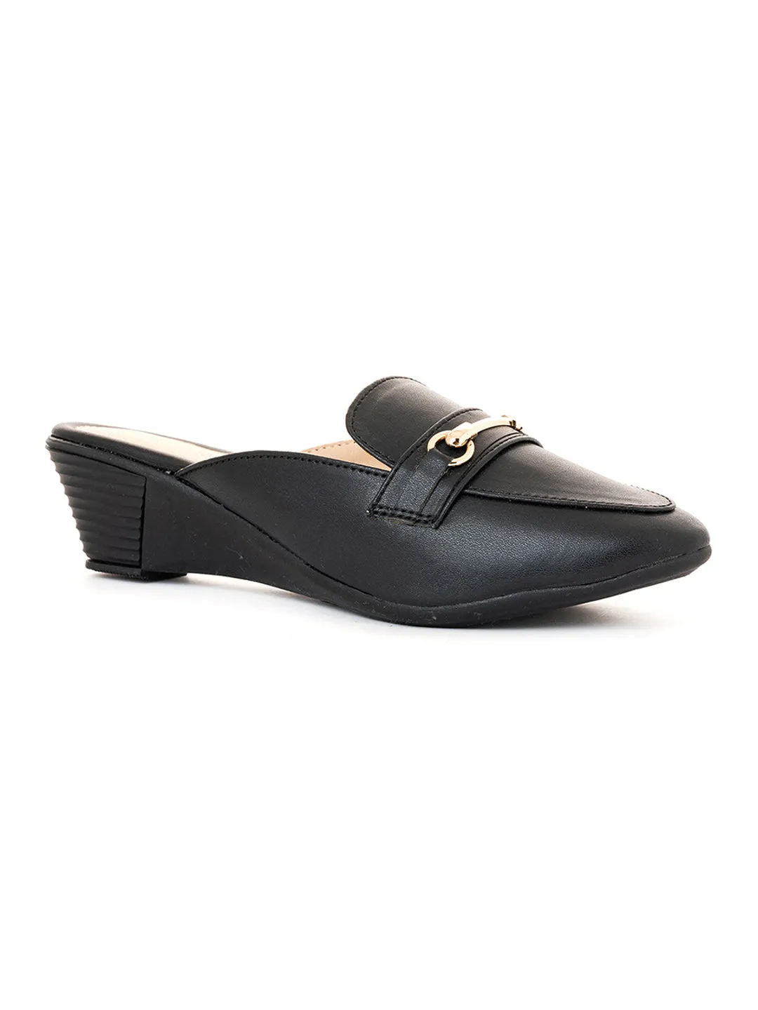 Khadim Sharon Wedge Heel Loafer Mule Sandal for Women