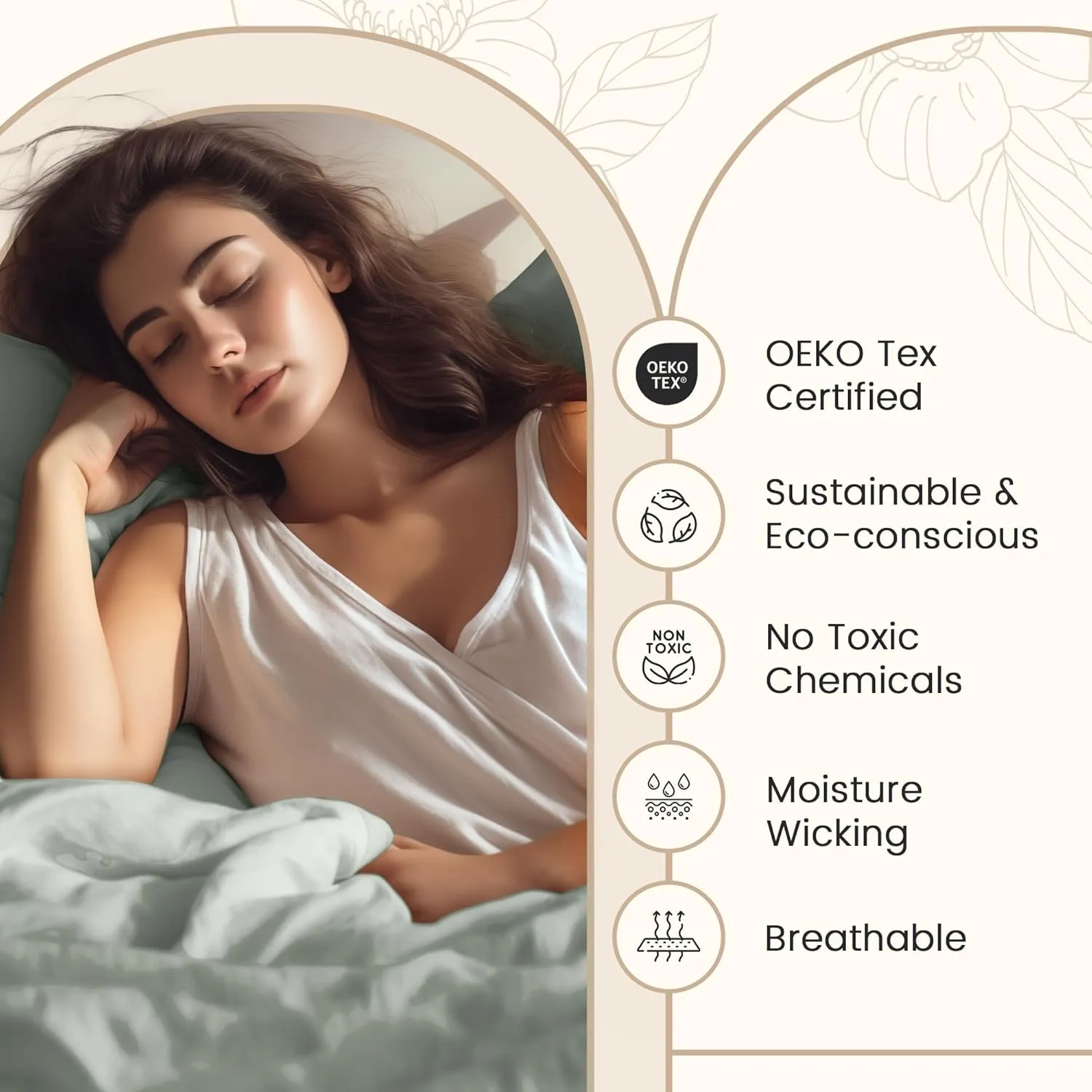 King Bed Sheets Deep Pocket King Sheet Set, 800 Thread Count Long Staple Fully Elasticated Egyptian Cotton Sheet & Pillowcase sets, Machine Wash No Pill Naturally Breathable Cotton Bedding- Mineral