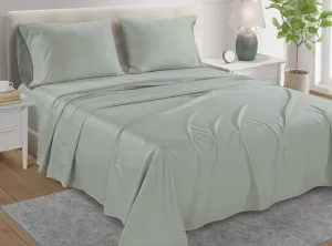 King Bed Sheets Deep Pocket King Sheet Set, 800 Thread Count Long Staple Fully Elasticated Egyptian Cotton Sheet & Pillowcase sets, Machine Wash No Pill Naturally Breathable Cotton Bedding- Mineral