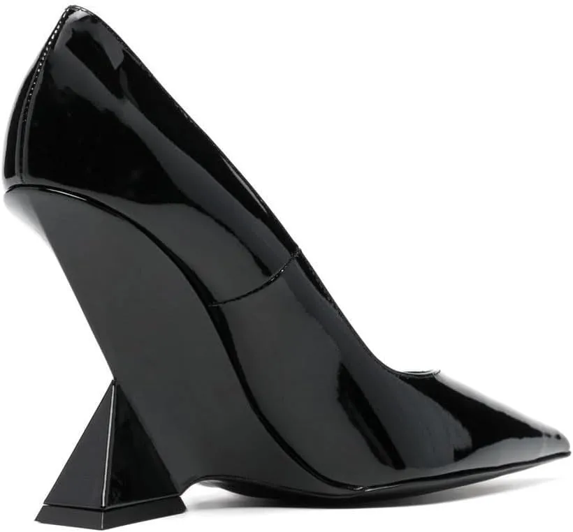 Kluolandi Women's Pumps Shoes Closed Pointed Toe Wedge Pump High Heels for Women Dress Wedding Bride Office