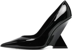 Kluolandi Women's Pumps Shoes Closed Pointed Toe Wedge Pump High Heels for Women Dress Wedding Bride Office