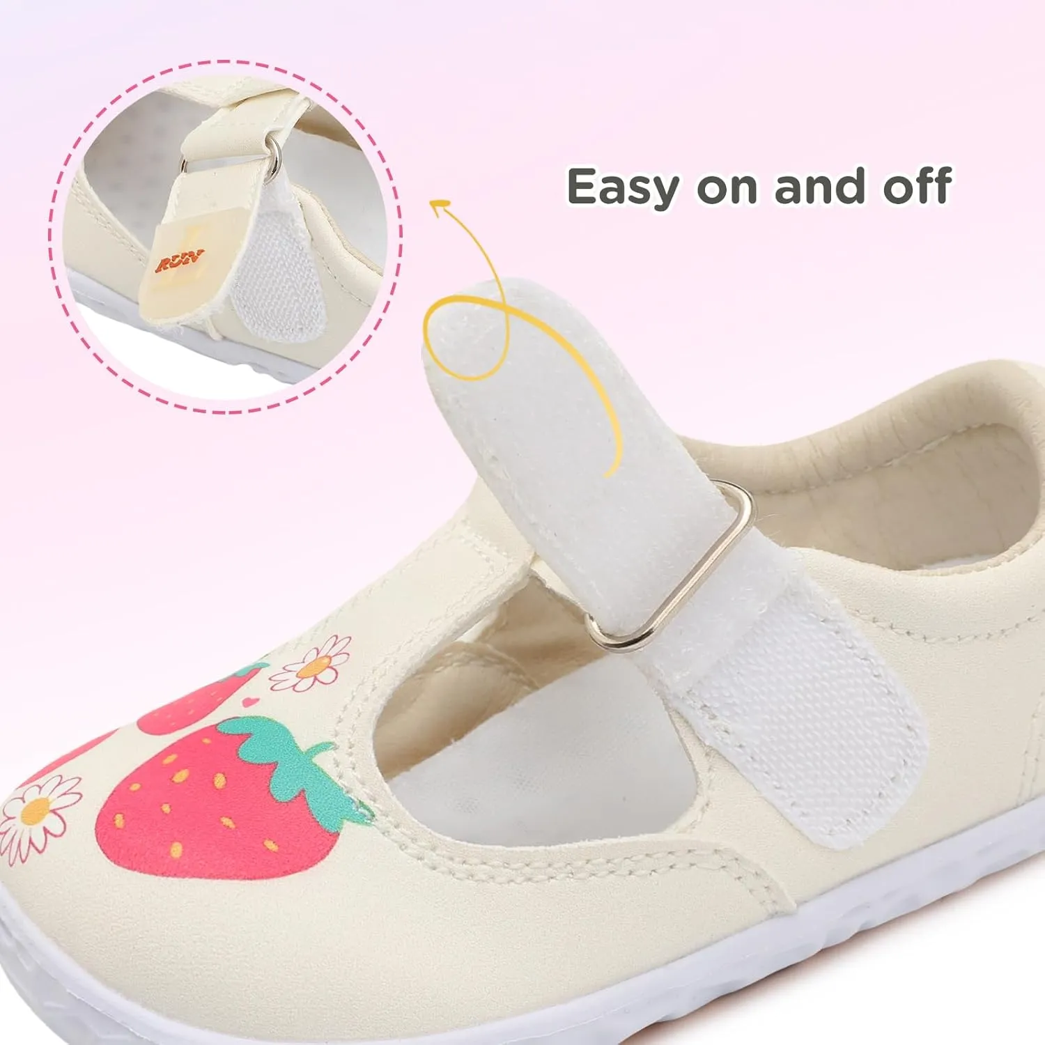 L-RUN Toddler Girls Dress Shoes Lightweight Mary Jane Shoes for Girls Anti-Slip School Shoes for Toddler Girls