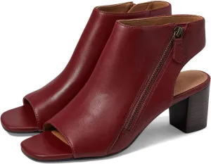 LEHOOR Women Chunky Heel Open Toe Booties Sandals Side Zipper Sandal Booties Cut Out 2 inch Block Stacked Heels Ankle Boots Peep Toe Backless Matte Casual Summer Booties 4-11 M US