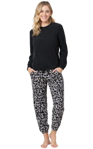 Lightweight Fleece Front Tie Pullover Pajamas
