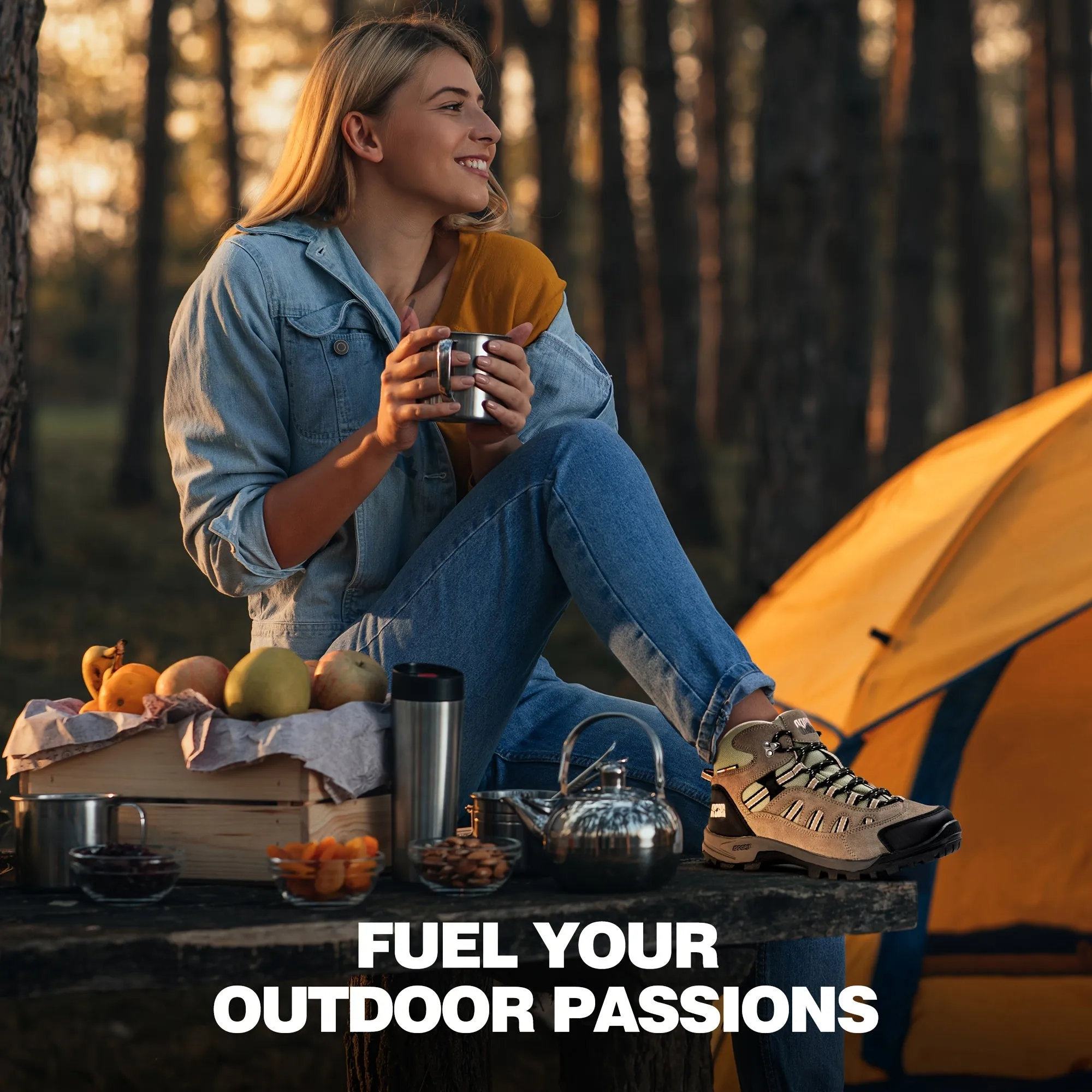 [Lightweight Waterproof Hiking Boots] Womens Hiking Boots