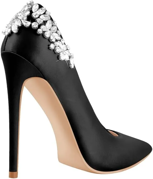 LISHAN Women's Pointed Toe High Heel Pumps
