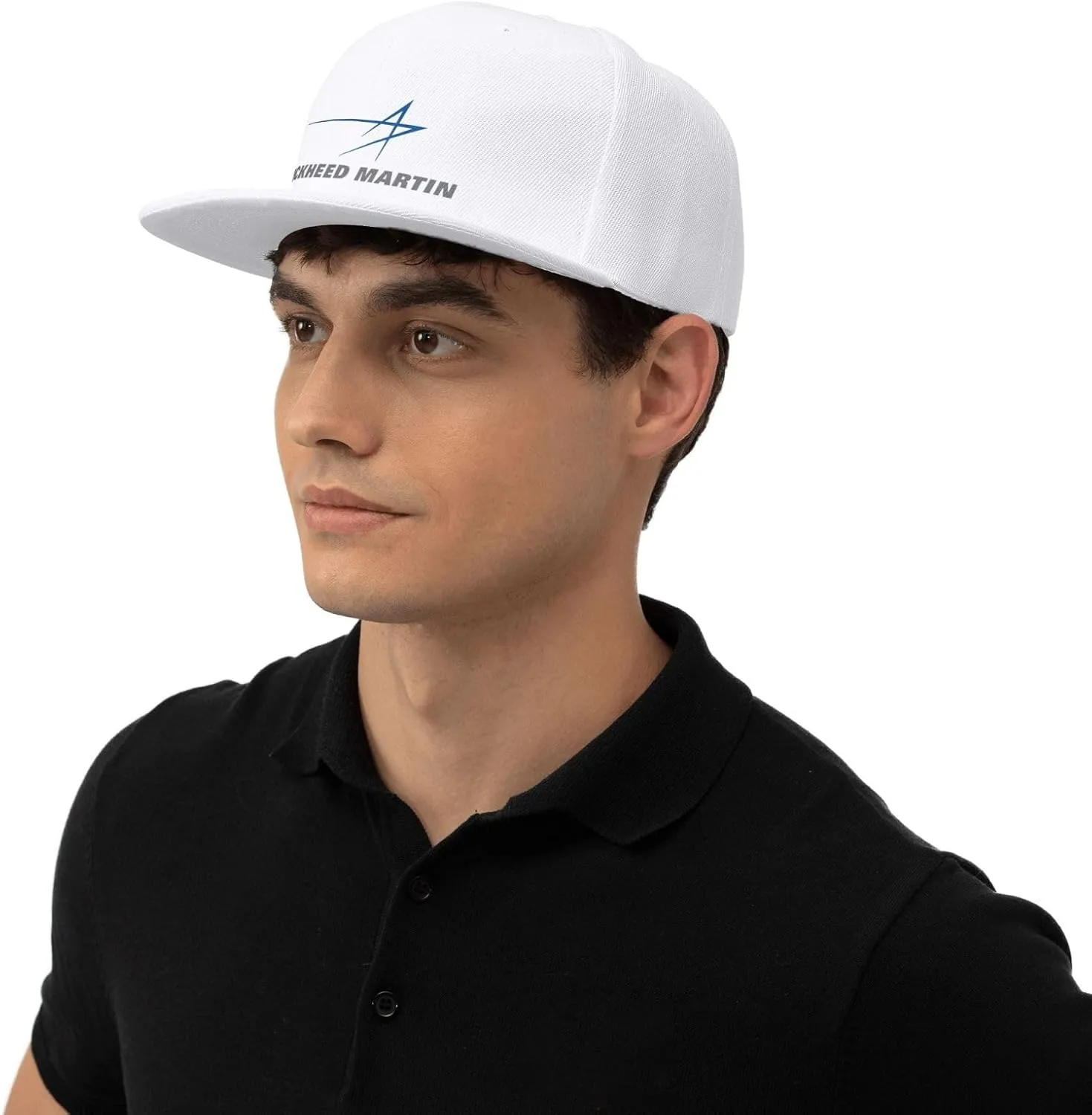 Lockheed Martin Hats for Men Flat Bill Fitted Caps Hiphop Rap Adjustable Baseball Trucker Dad Hat