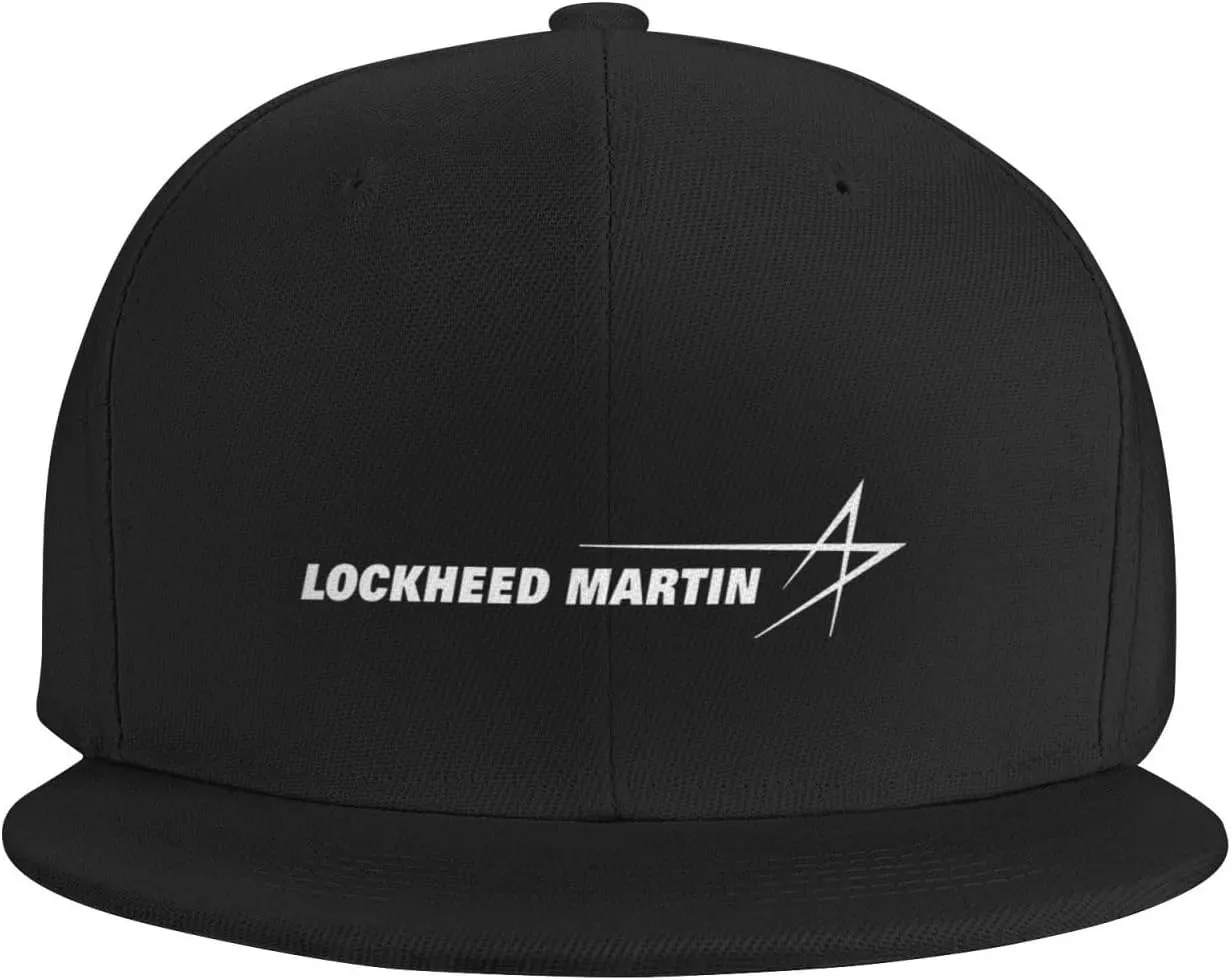Lockheed Martin Hats for Men Flat Bill Fitted Caps Hiphop Rap Adjustable Baseball Trucker Dad Hat