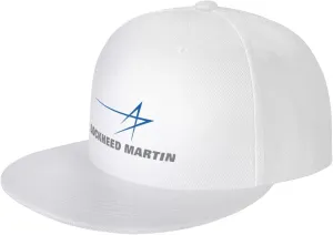 Lockheed Martin Hats for Men Flat Bill Fitted Caps Hiphop Rap Adjustable Baseball Trucker Dad Hat