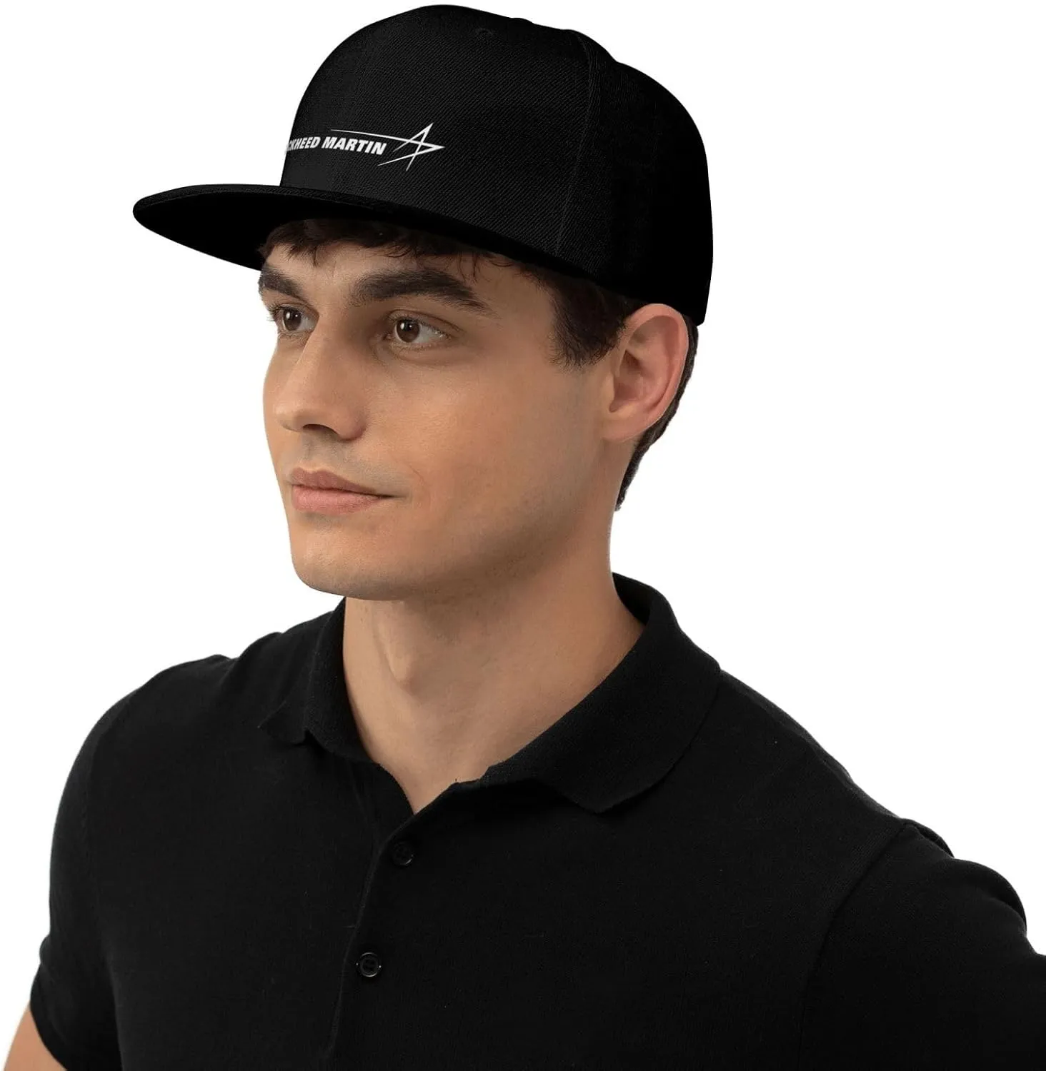 Lockheed Martin Hats for Men Flat Bill Fitted Caps Hiphop Rap Adjustable Baseball Trucker Dad Hat