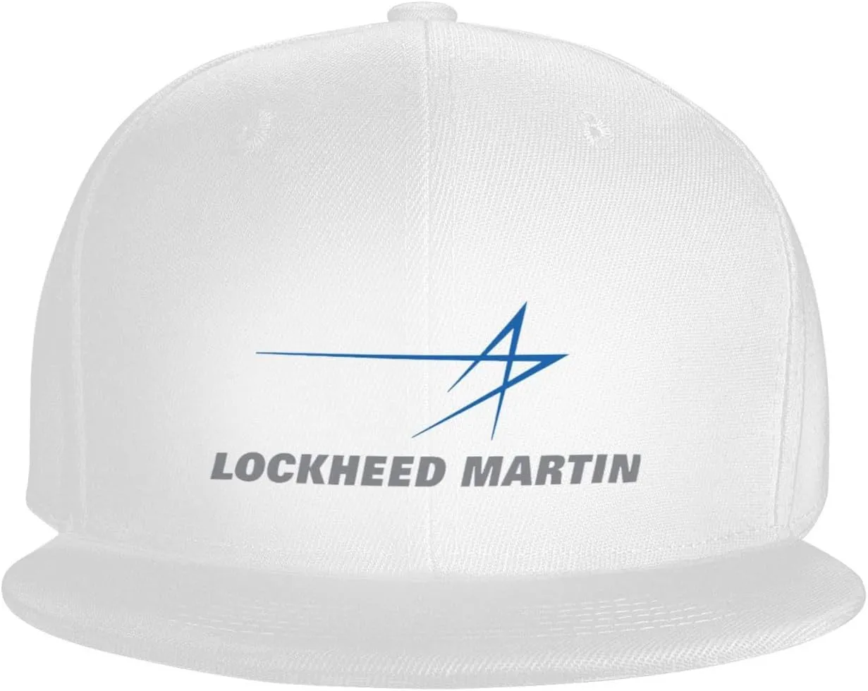 Lockheed Martin Hats for Men Flat Bill Fitted Caps Hiphop Rap Adjustable Baseball Trucker Dad Hat