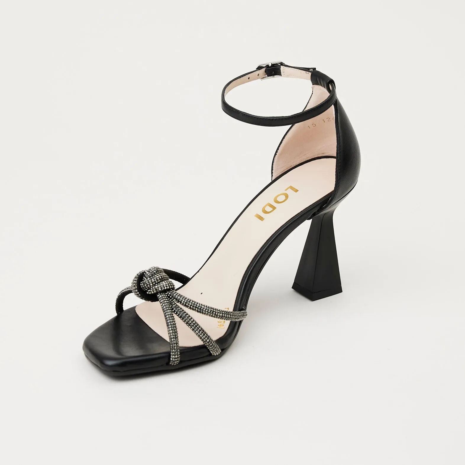 Lodi Black Leather Sandals