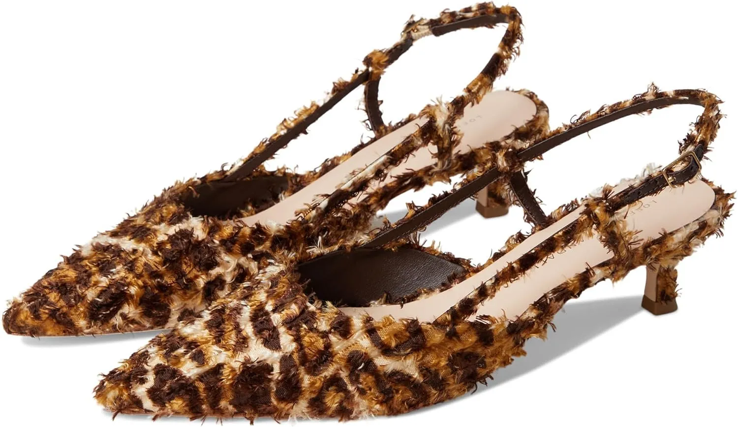 Loeffler Randall Women's Tyson Smocked Sling Back Kitten Heel Pump